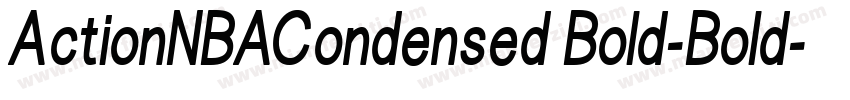 ActionNBACondensed Bold-Bold字体转换